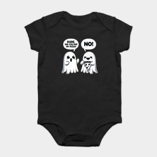 Funny Pizza Ghost Saying Halloween Baby Bodysuit